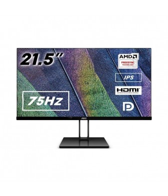 AOC 21,5" 22V2Q 5ms 75Hz IPS FreeSync HDMI DP Çerçevesiz Gaming Monitör